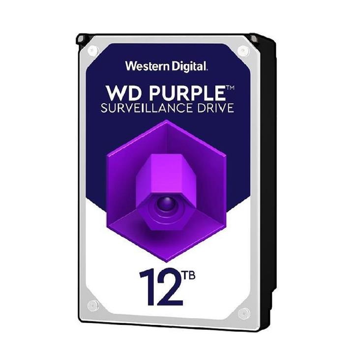 هارد دیسک اینترنال وسترن دیجیتال سری Purple WD121PURX با ظرفیت 12 ترابایت Western Digital WD121PURX Purple 12TB 256MB Cache Internal Hard Drive